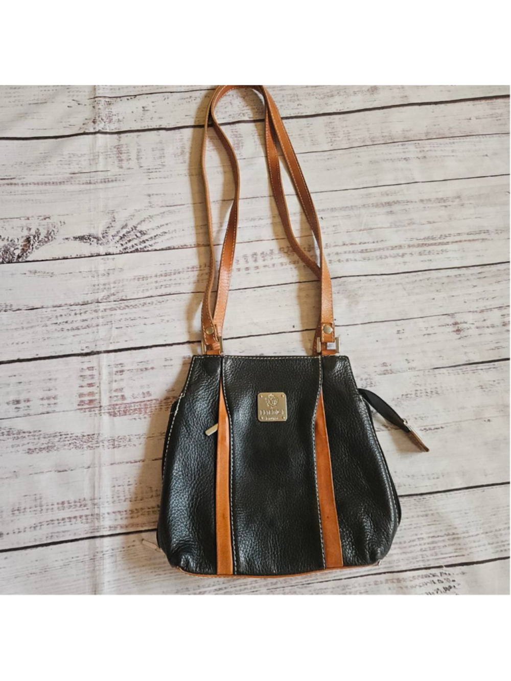 I Medici Firenze Brown Tan Leather Crossbody Purse Made In Italy